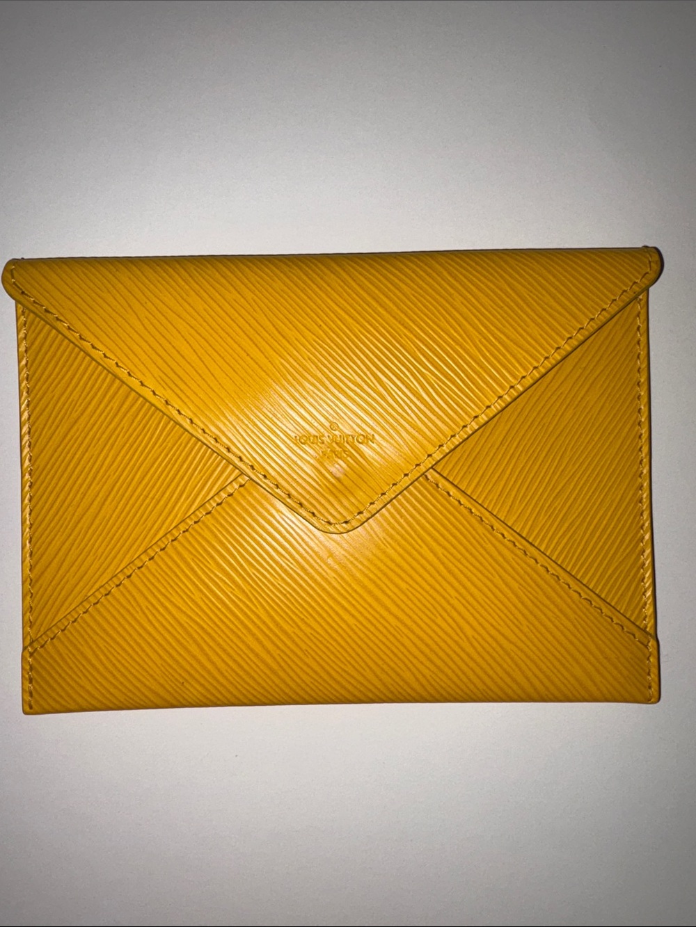 Louis Vuitton VIP Invitation Envelope ULTRA RARE Yellow Epi Pouch BIP